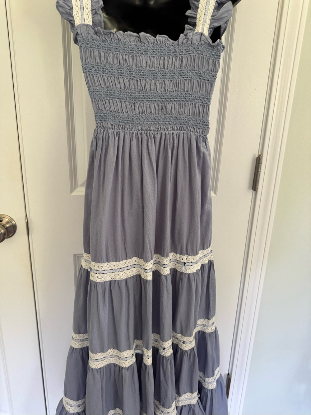 Neuflora Smocked Bodice Tiered Maxi Dress - Picture 9 of 12